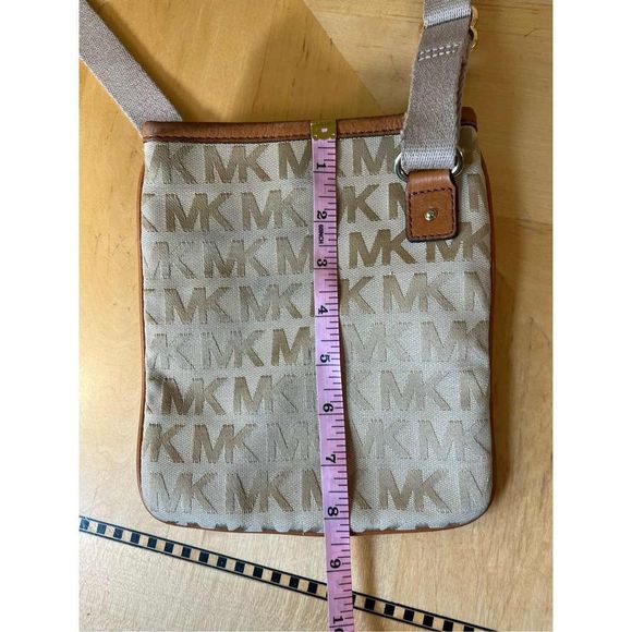 Michael Kors Monogram Logo Crossbody Bag - Picture 7 of 9